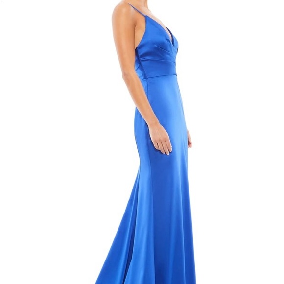 Mac Duggal Dresses Mac Duggal Leena Plunging Faux Wrap Dress